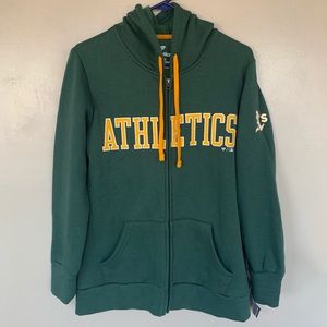 $75 NEW Official Oakland Athletics Full-Zip Hoodie